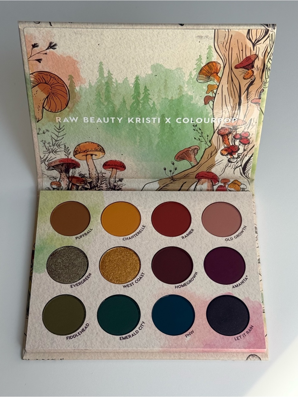 Colourpop x Raw Beauty Kristi At Forest Sight Pressed Powder Palette